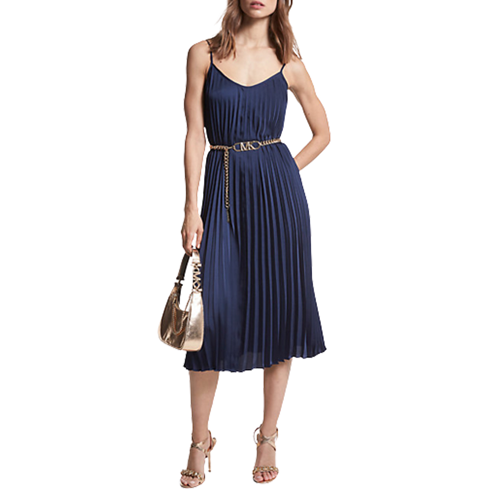 Платье Michael Kors плиссе (Синий)