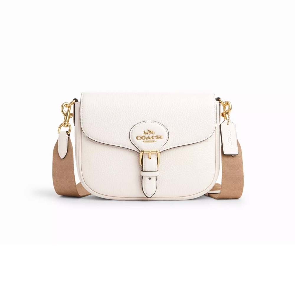 Сумка Coach через плечо (Gold/Chalk)