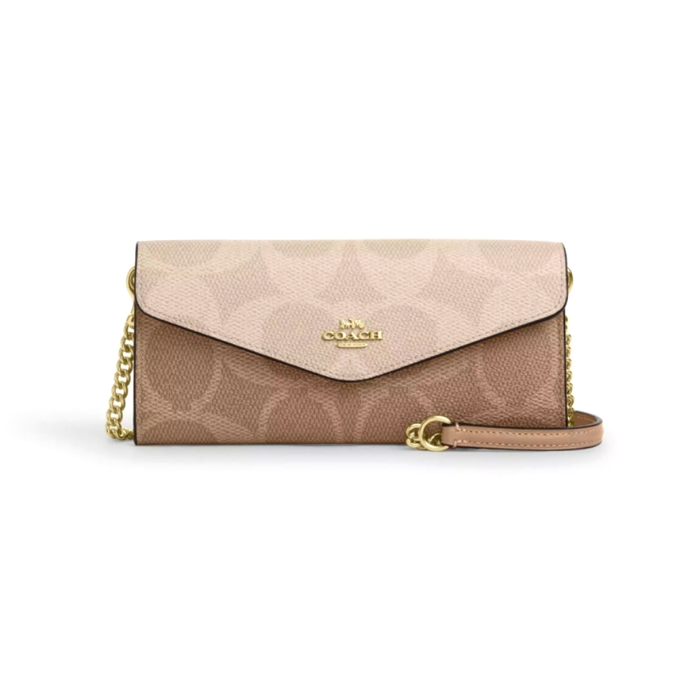 Кошелек Coach с ремешком (Коричневый)