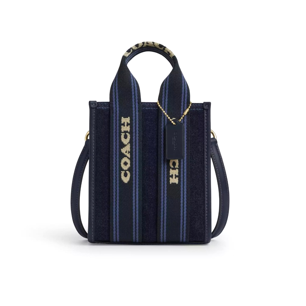 Сумка Coach мини тоут (Dark Denim Multi)