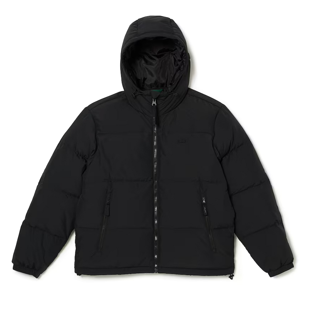 Куртка Lacoste с капюшоном (Черная)