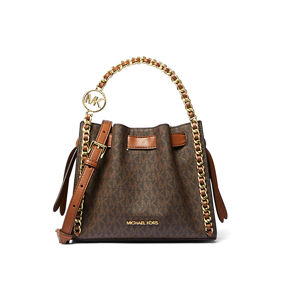 Сумка Michael Kors лого (Коричневый)