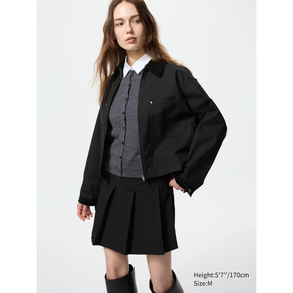 Короткая куртка Uniqlo (Черный)