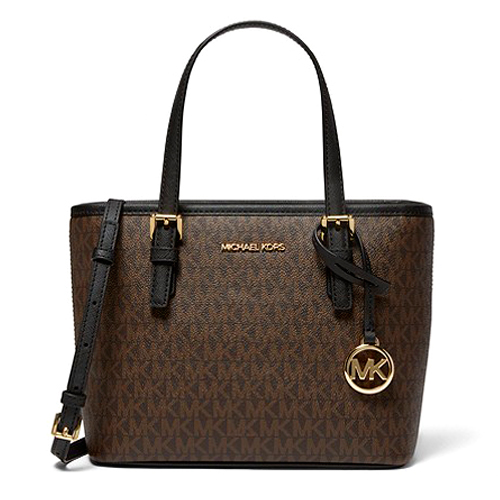 Сумка Michael Kors с брелоком (Коричневая)