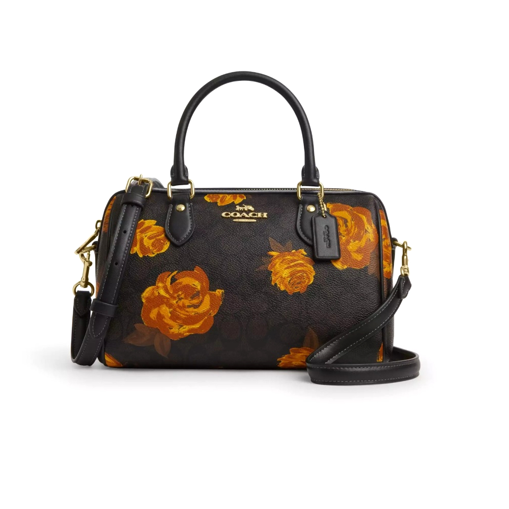 Сумка Coach бочонок (Black Multi)