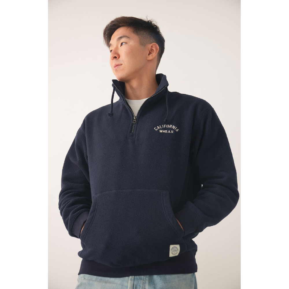 Свитшот Who.A.U флисовый (Navy)