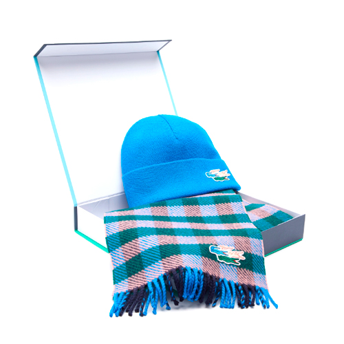Набор Lacoste шапка и шарф