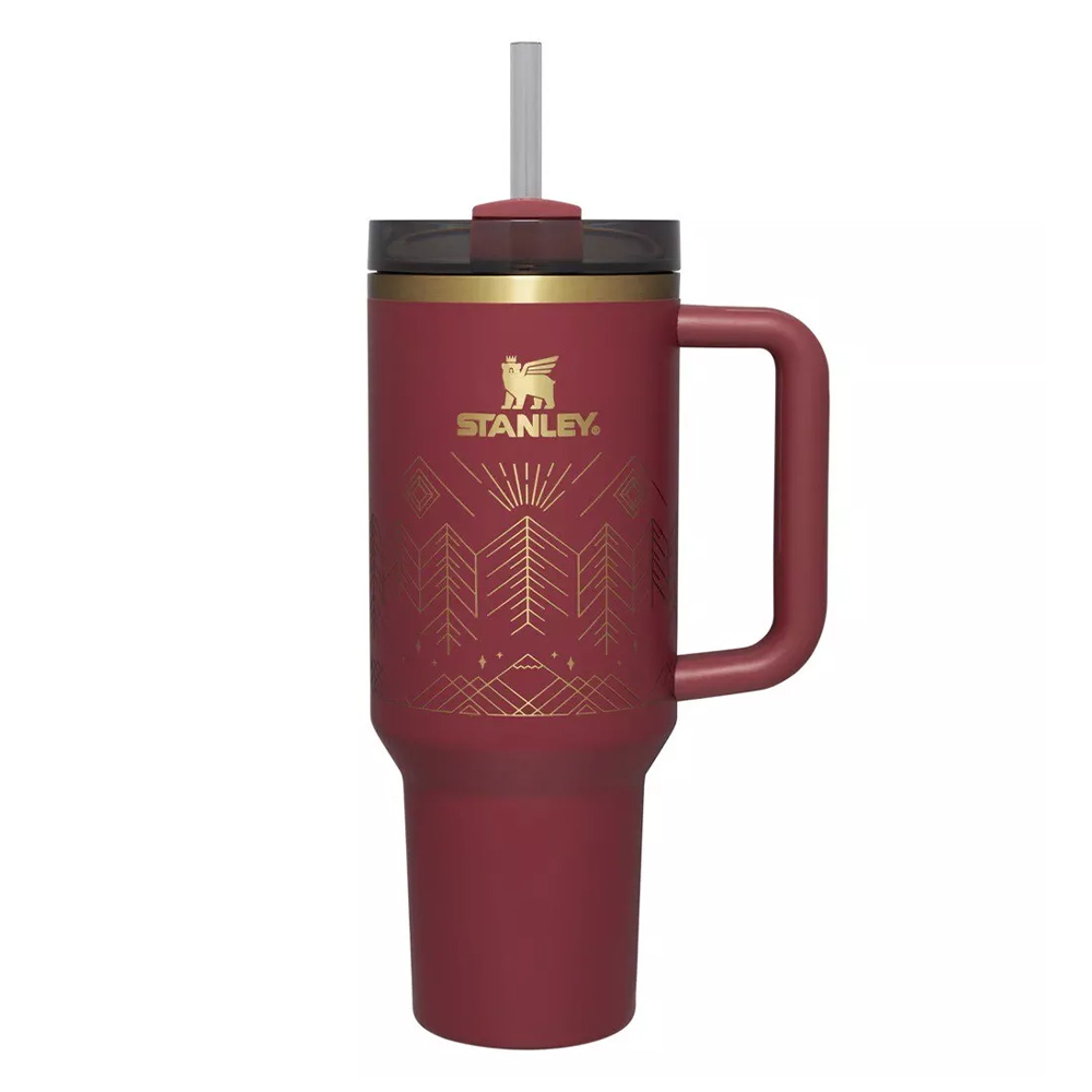 Стакан Stanley Quencher 1,18 (Cranberry Winterscape)