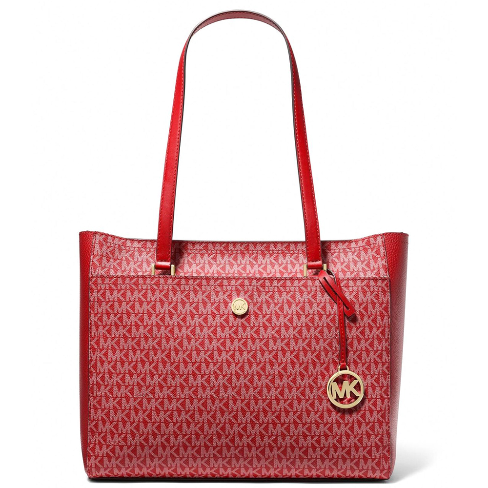 Сумка Michael Kors в логотипе 3 в 1 (Красная)
