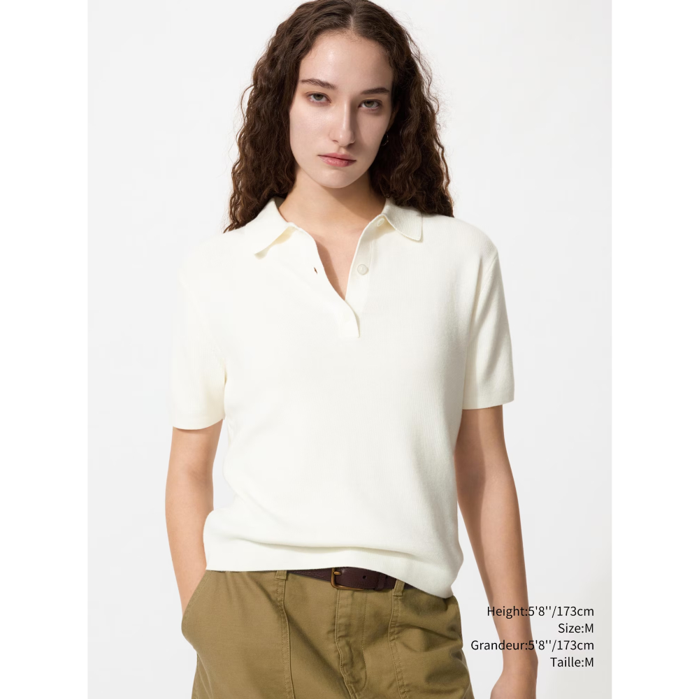 Свитер - поло Uniqlo (Off White)