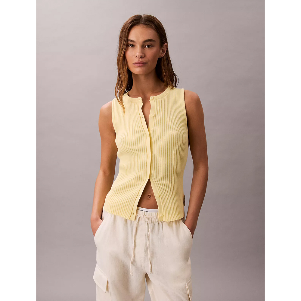 Хлопковый свитер Calvin Klein (Butter)