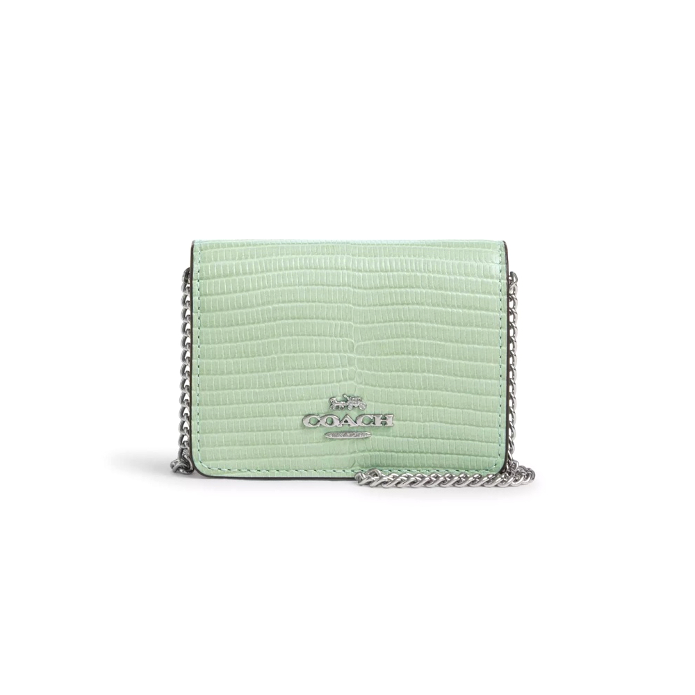 Кошелек Coach Mini (Silver/Pale Green)