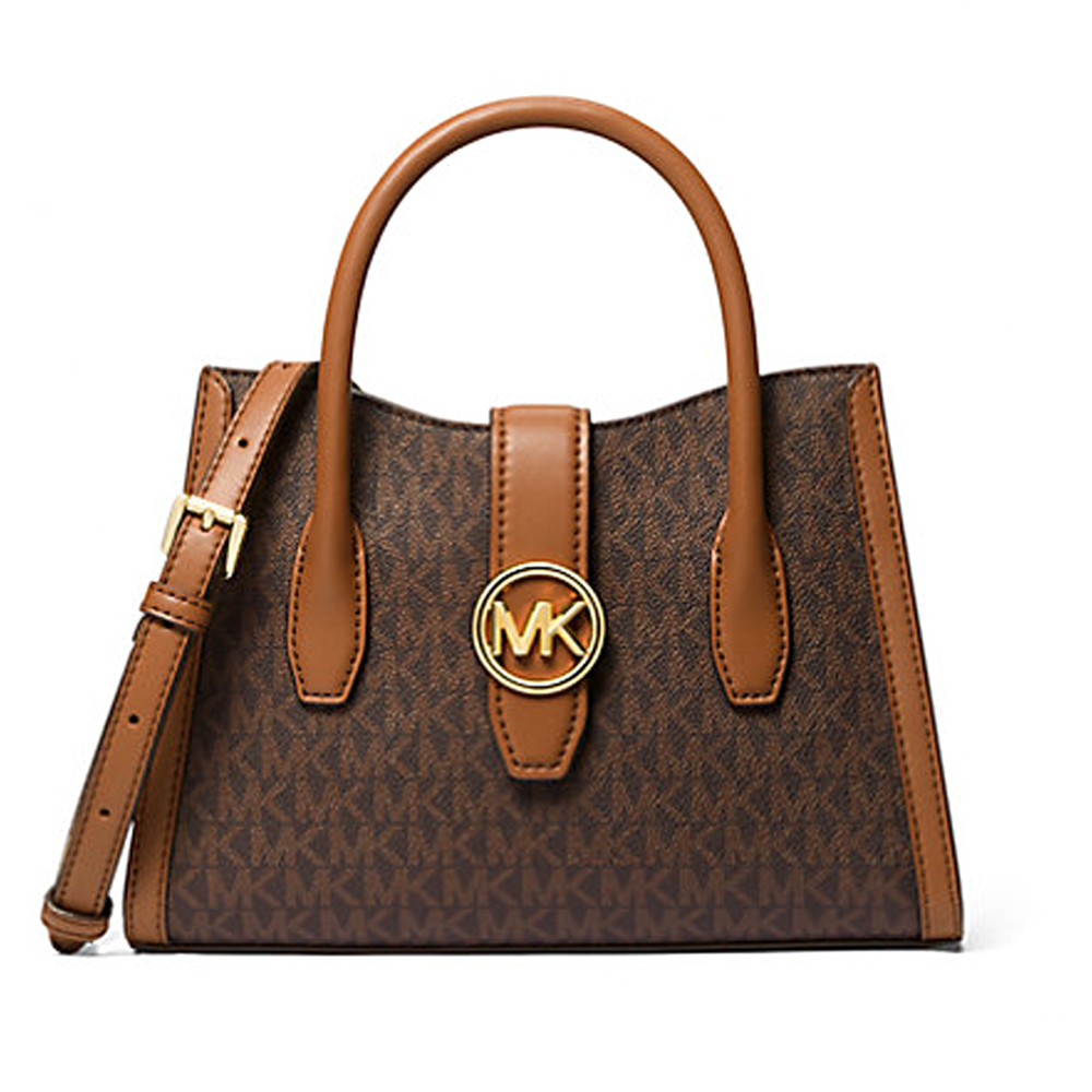 Сумка Michael Kors в логотипе (Коричневый)