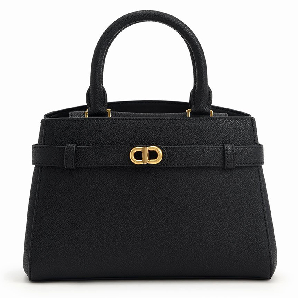 Сумка Charles & Keith зернистая (Черный)