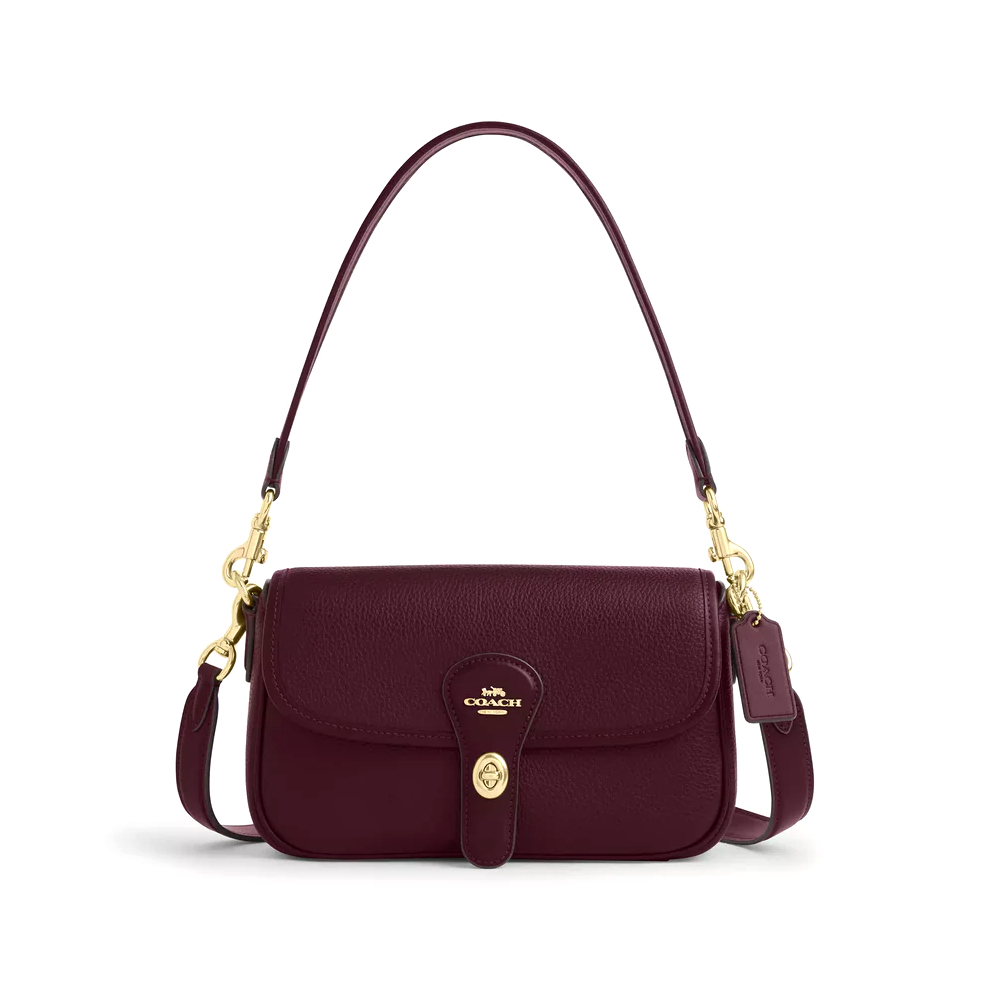Сумка Coach Hadley Shoulder Bag (Gold/Dark Wine)
