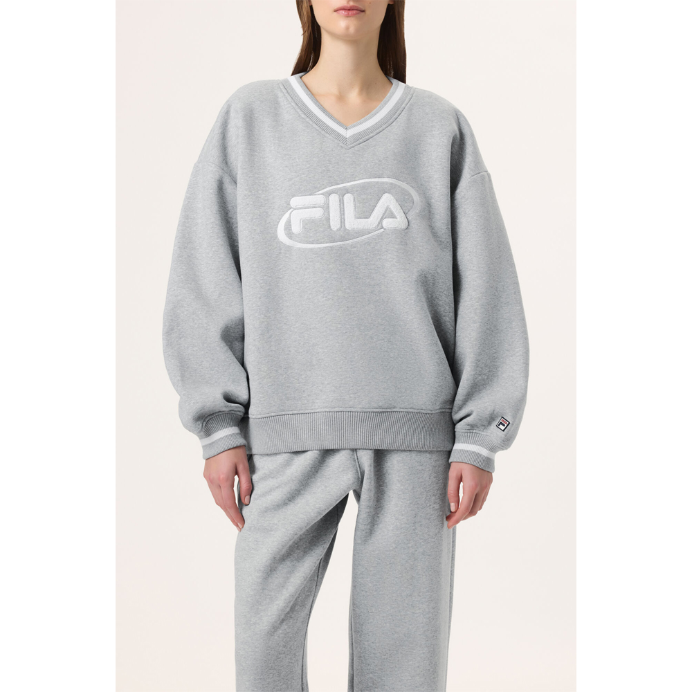 Пуловер FILA X HAILEY (GREY HEATHER/ WHITE)
