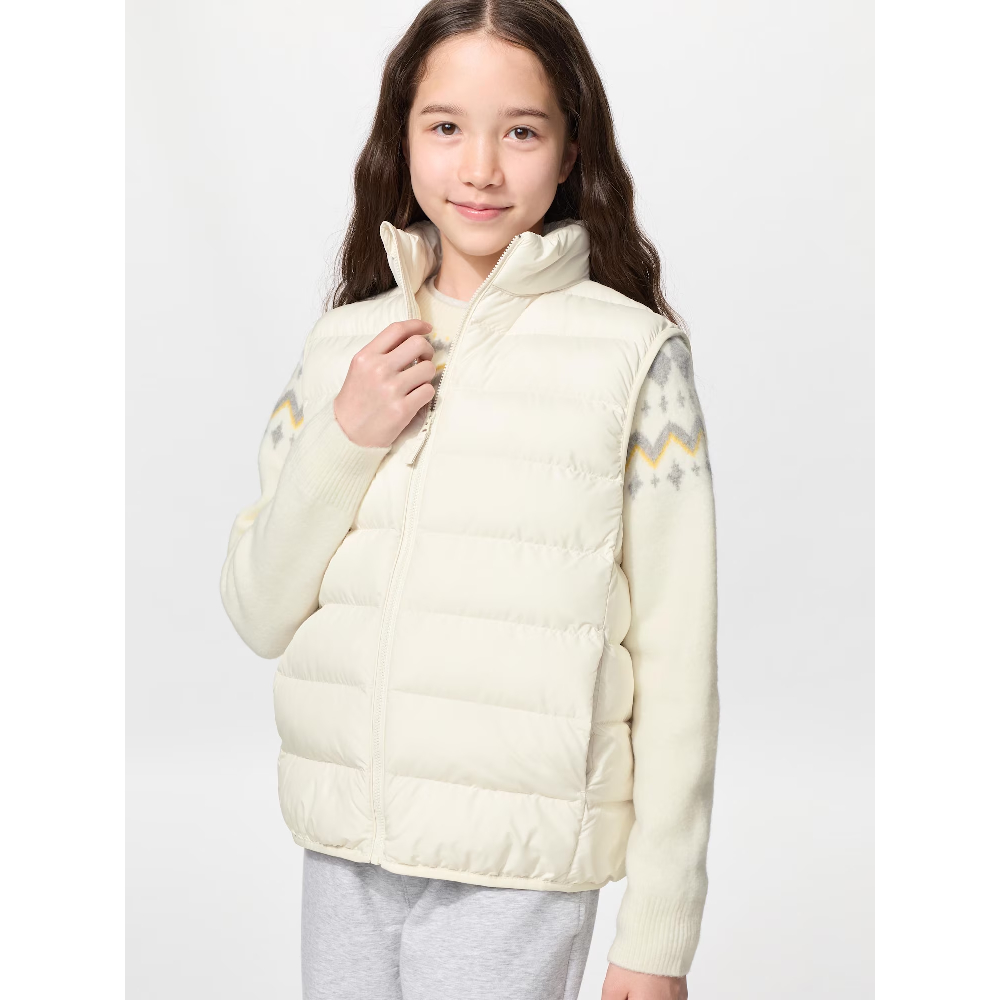 Жилетка Uniqlo KIDS PUFFTECH (Off white) 