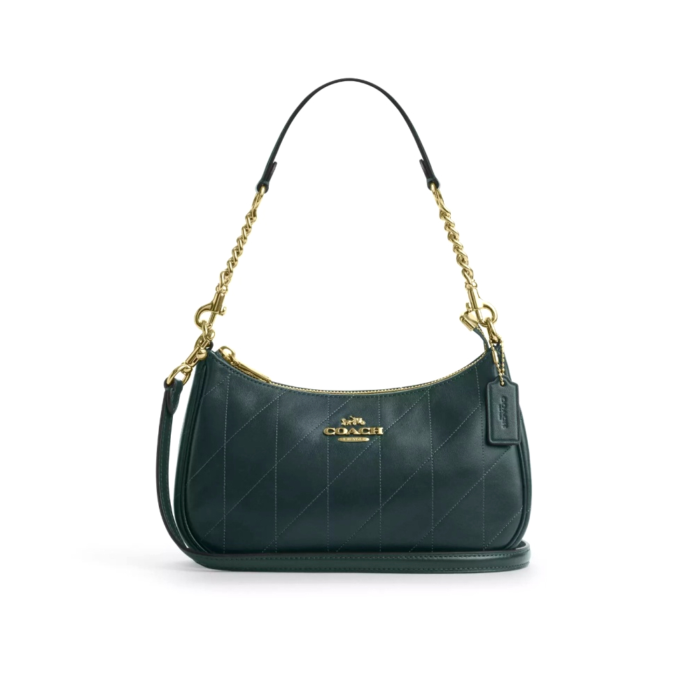Сумка Coach через плечо (Gold/Dark Teal)