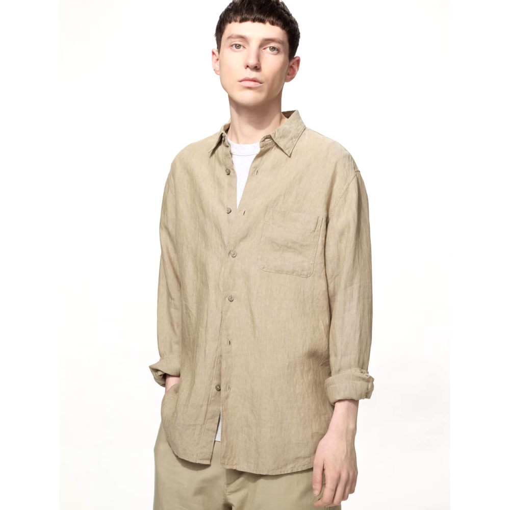 Рубашка Uniqlo (Beige)