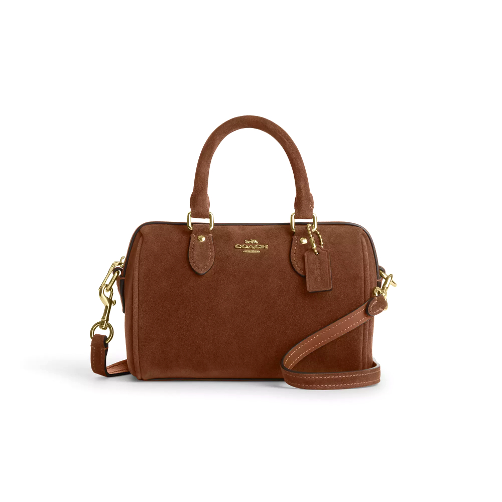 Сумка Coach бочонок (Gold/Warm Brown)