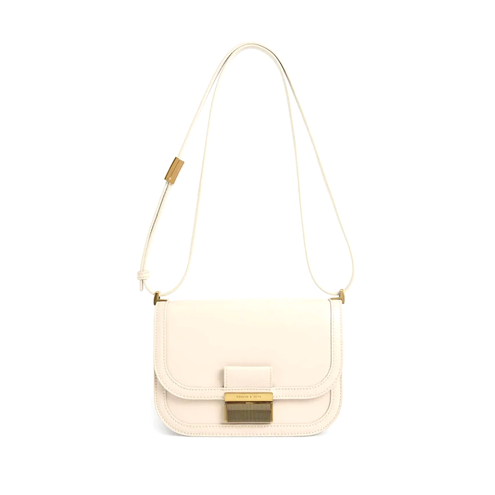 Сумка Charles & Keith через плечо (Бежевый)