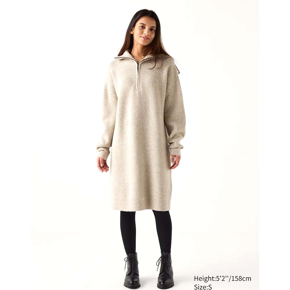 Платье Uniqlo (Бежевый)