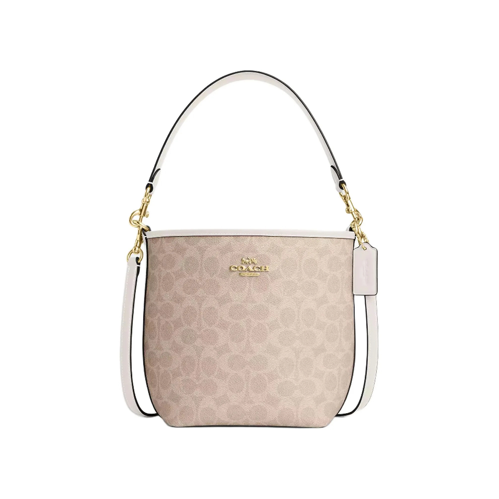 Сумка Coach ведро (Gold/Sand/Chalk)