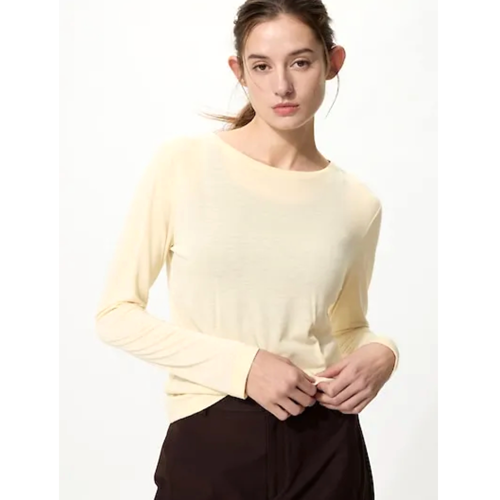Лонгслив Uniqlo (Cream)