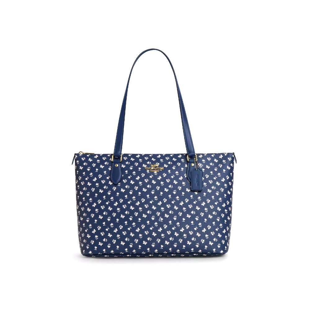 Сумка Coach тоут (Gold/Deep Blue Multi)