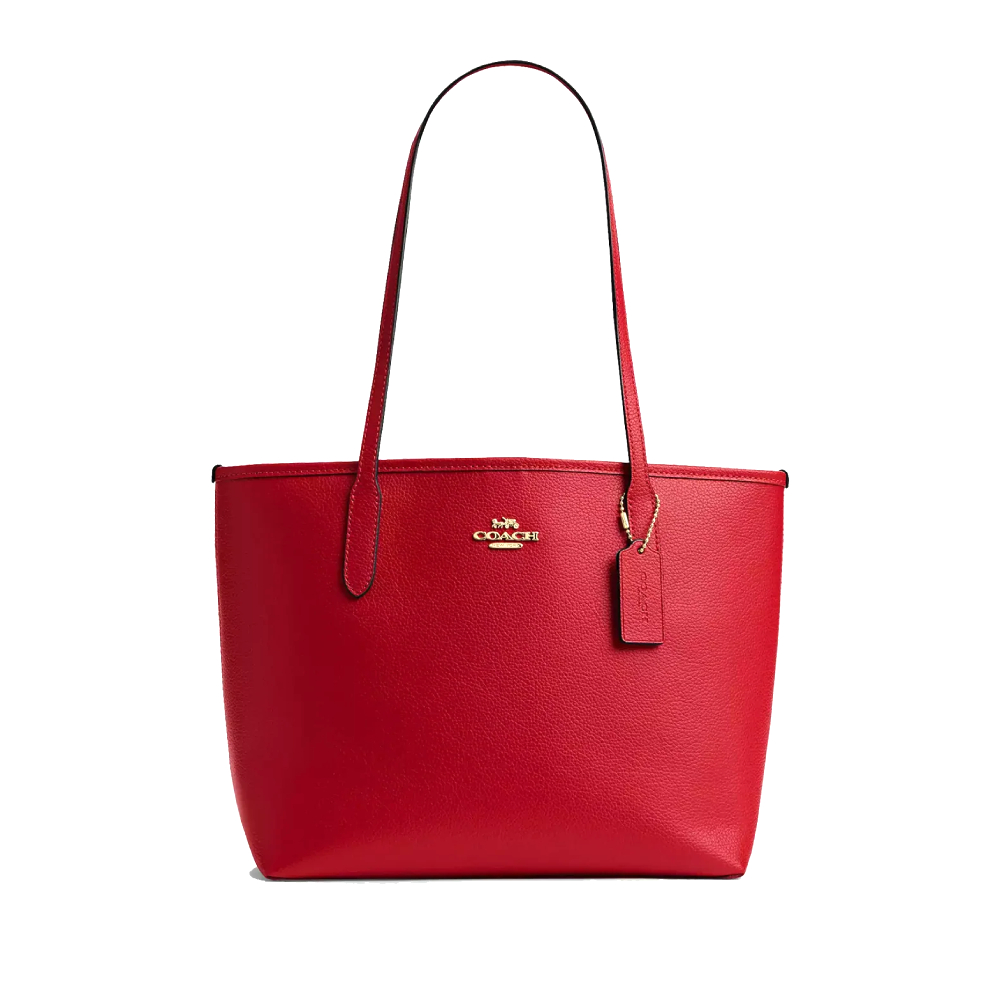Сумка Coach через плечо (Gold/Bright Cardinal)