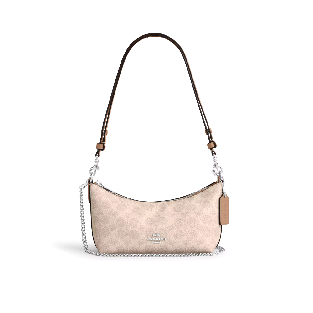 Сумка Coach кросс-боди (Silver/Sand/Taupe)