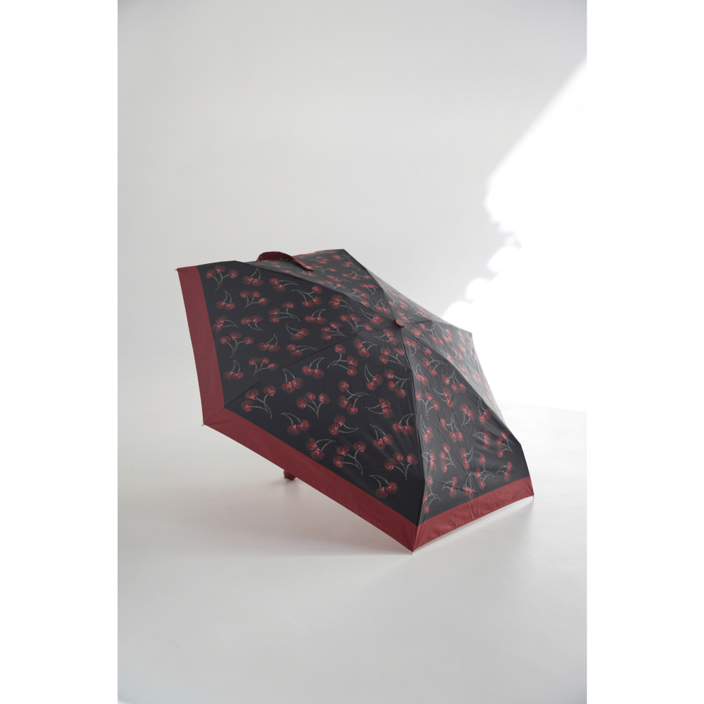 Зонт Coach Cherry Print (Silver/Black Red) 