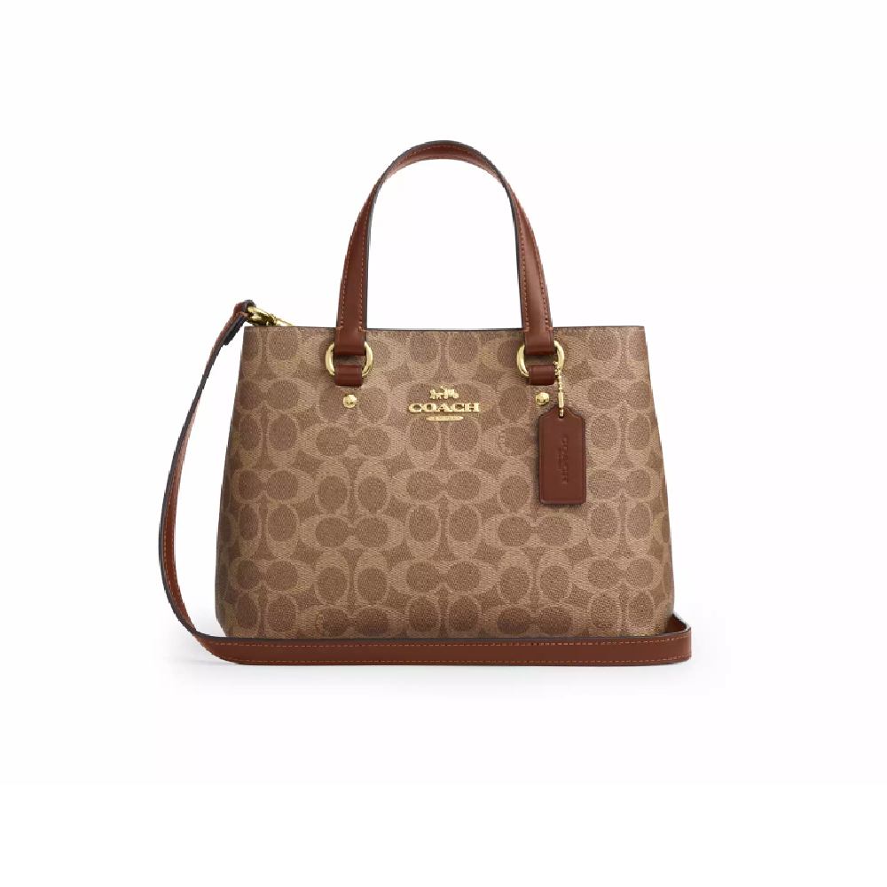 Сумка Coach через плечо (Gold/Tan/Brown)