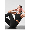 Леггинсы Alo 7/8 High-Waist Airbrush(Черный)