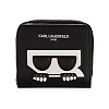 Кошелек Karl Lagerfeld на молнии с принтом (Черный)